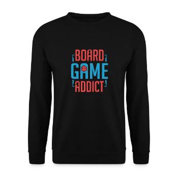Jeu de table Jeu Addict Jeu de société Jeu de société Gamer - Sweat-shirt Unisexe - noir - Devant - Alina (178cm) & Michal (187cm)