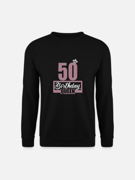 50. Geburtstag 50 Jahre 50er Birthday Queen - Unisex Pullover - Schwarz