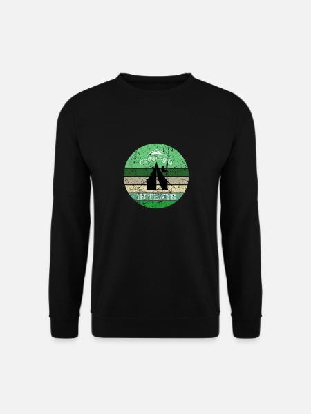 Camping Campen Zelten - Unisex Pullover - Schwarz