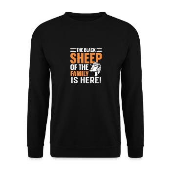 Mouton noir Je suis le mouton noir - Sweat-shirt Unisexe - noir - Devant - Alina (178cm) & Michal (187cm)