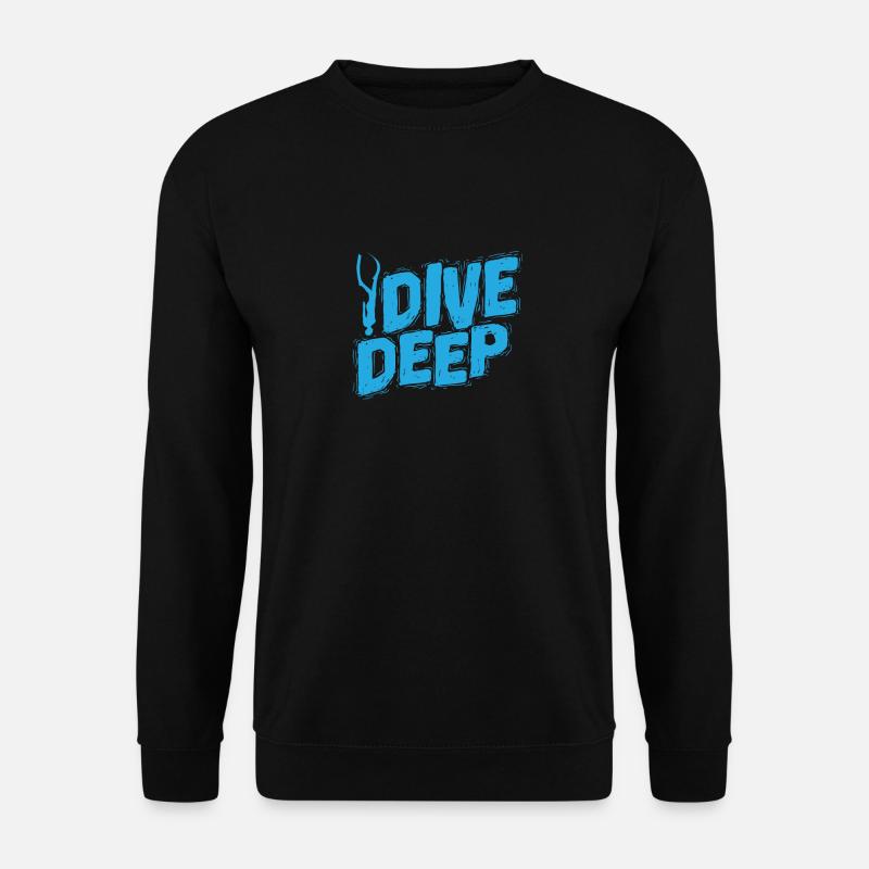 Plongeur d’apnée Dive Deep - Sweat-shirt Unisexe - noir