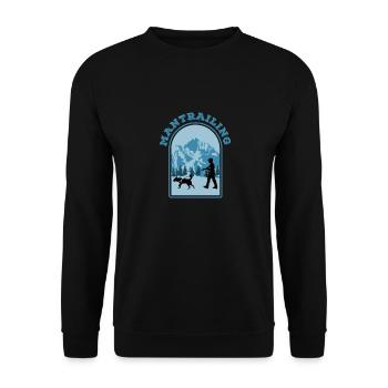 Mantrailing Mountains by the Manzanita - Sweat-shirt Unisexe - noir - Devant - Alina (178cm) & Michal (187cm)