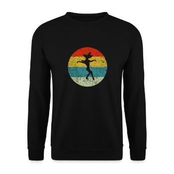 Samba - Sweat-shirt Unisexe - noir - Devant - Alina (178cm) & Michal (187cm)
