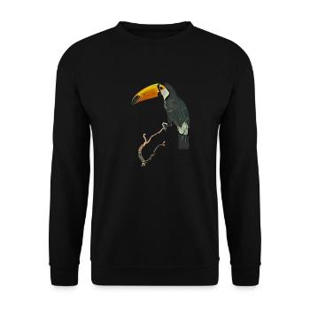 Cadeau de Tukan - Sweat-shirt Unisexe - noir - Devant - Alina (178cm) & Michal (187cm)