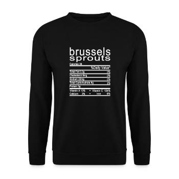 Rosenkohl - Unisex Pullover - Schwarz - Vorne - Alina (178cm) & Michal (187cm)