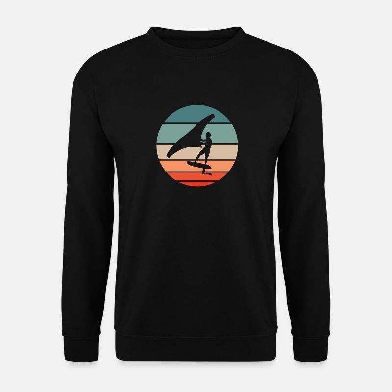Wing Foiling Surf Surfing Surfer - Unisex Sweatshirt - black