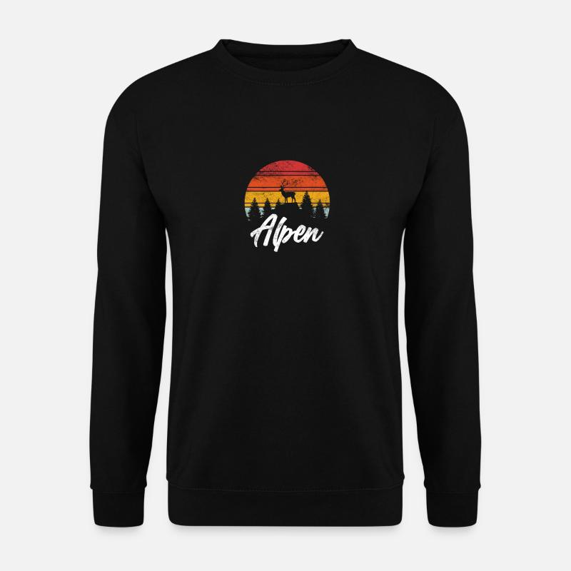 Alpen - Unisex Pullover - Schwarz