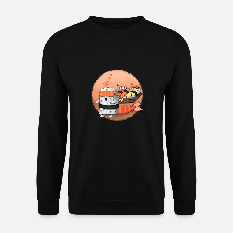 Sushi schlafen - Unisex Pullover - Schwarz