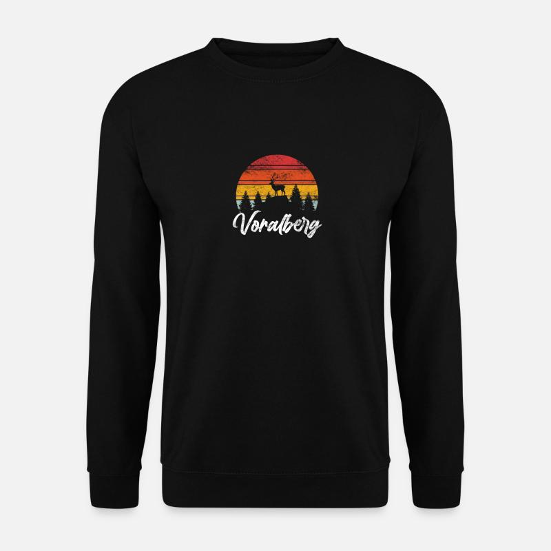 Voralberg Geschenk Vorarlberger Spruch - Unisex Pullover - Schwarz