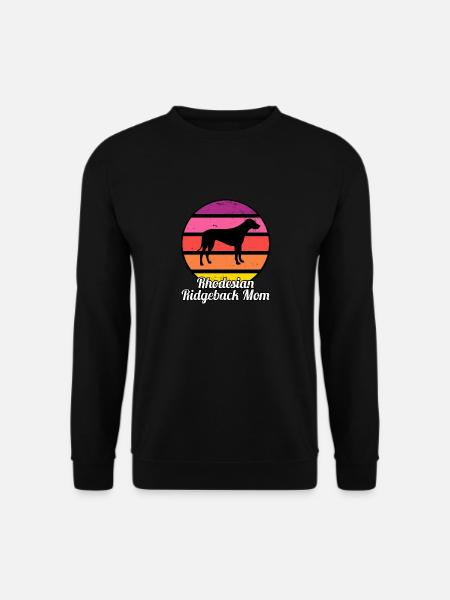 Rhodesian Ridgeback Mom I Retro Ridgeback Mom - Unisex Pullover - Schwarz