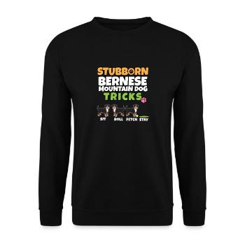 Têtu bouvier bernois Tricks I Bernese - Sweat-shirt Unisexe - noir - Devant - Alina (178cm) & Michal (187cm)