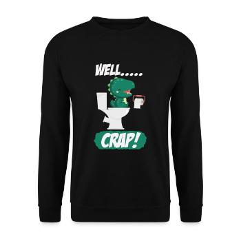 Drôle de problèmes de pépins de Trex dinosaures - Sweat-shirt Unisexe - noir - Devant - Alina (178cm) & Michal (187cm)