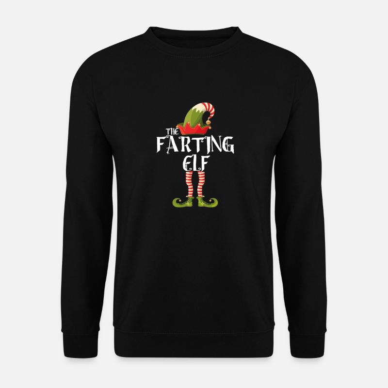 der furzende Elf - Unisex Pullover - Schwarz