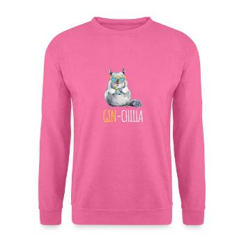 Ginchilla Lustiges Gin-Tonic & Longdrink Liebhaber - Unisex Pullover - Pink - Vorne