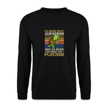 Läufer Schulsport Vereinsport lustige Sprüche - Unisex Pullover - Schwarz - Vorne - Alina (178cm) & Michal (187cm)