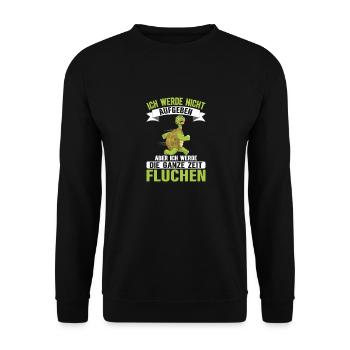 Läufer Joggen Marathon Schildkröte Langsam Jogger - Unisex Pullover - Schwarz - Vorne - Alina (178cm) & Michal (187cm)