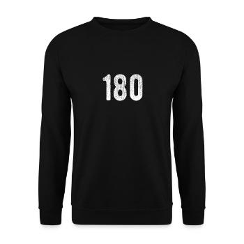 180er Dart - Unisex Pullover - Schwarz - Vorne - Alina (178cm) & Michal (187cm)