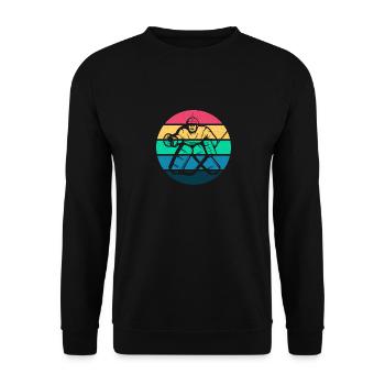 Eishockey - Unisex Pullover - Schwarz - Vorne - Alina (178cm) & Michal (187cm)
