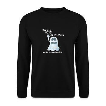 DAS ist mein Kostüm und das nur mein Zahnstocher - Unisex Pullover - Schwarz - Vorne - Alina (178cm) & Michal (187cm)