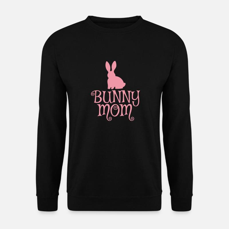 Cute Pet Rabbit Mom Rodent - Unisex Sweatshirt - black