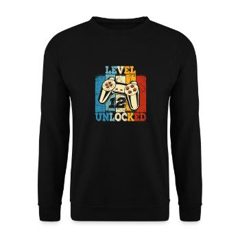 Birthday 12 Official Teens Young Level 12 - Unisex Sweatshirt - black - Front - Alina (178cm) & Michal (187cm)