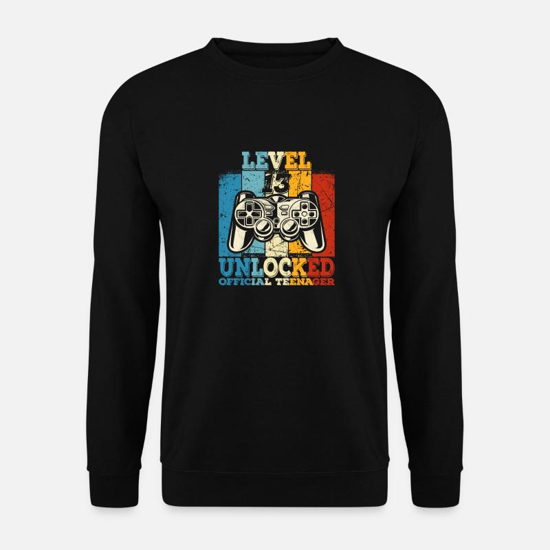 Geburtstag 13 Offizielle Teenager Junge Level 13 - Unisex Pullover - Schwarz