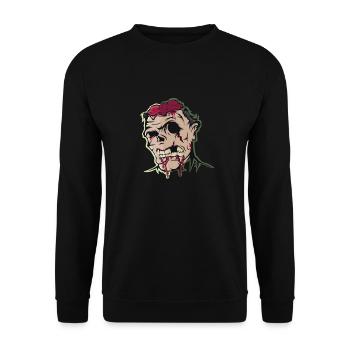 Zombie - Sweat-shirt Unisexe - noir - Devant - Alina (178cm) & Michal (187cm)