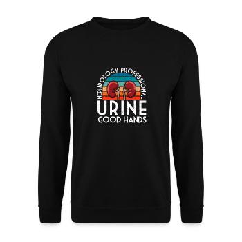 Nephrology Urology Professional Funny Urine Good H - Unisex Pullover - Schwarz - Vorne - Alina (178cm) & Michal (187cm)