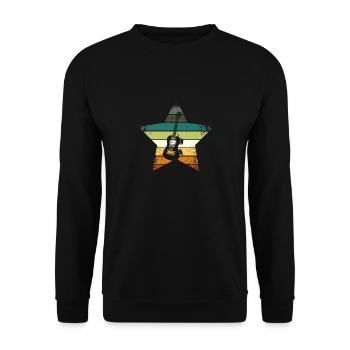 Ukulele Vintage - Sweat-shirt Unisexe - noir - Devant - Alina (178cm) & Michal (187cm)