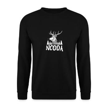 Nodda! Siegerland Siegen Wittgenstein Geschenk - Unisex Pullover - Schwarz - Vorne - Alina (178cm) & Michal (187cm)