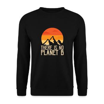 THERE IS NO PLANET B - Unisex Pullover - Schwarz - Vorne - Alina (178cm) & Michal (187cm)