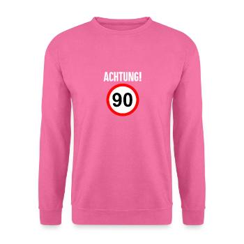 90 Jahre Geschenk 90. Geburtstag - Unisex Pullover - Pink - Vorne