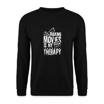 Filmmaker - Unisex Sweatshirt - black - Front - Alina (178cm) & Michal (187cm)