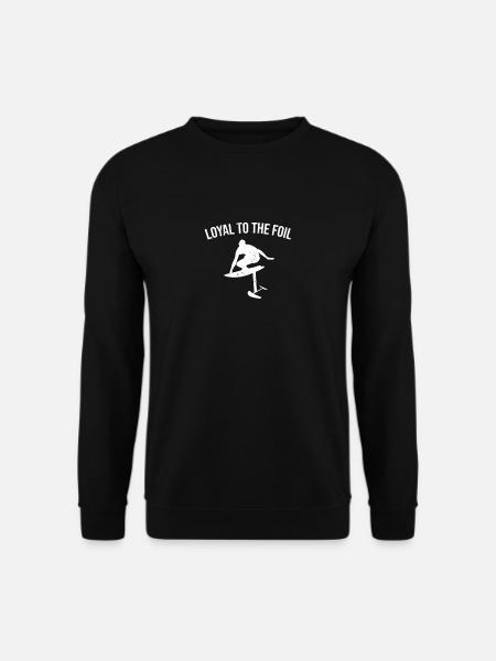 Loyal to the Foil - Hydrofoil Surfing - Unisex Pullover - Schwarz