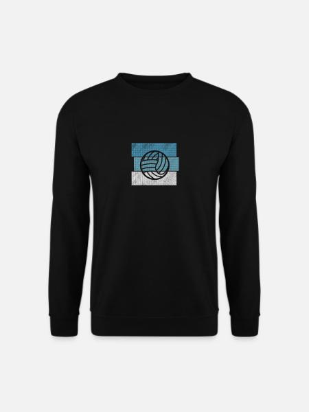 Retro Volleyball Beach Volleyball Volleyballer - Unisex Pullover - Schwarz