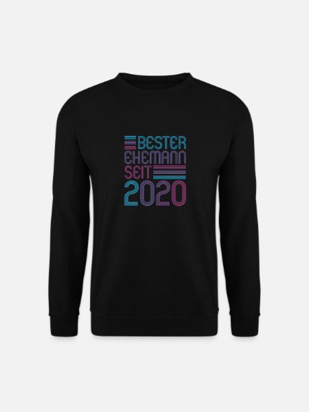 Bester Ehemann seit 2020 1. Hochzeitstag - Unisex Pullover - Schwarz