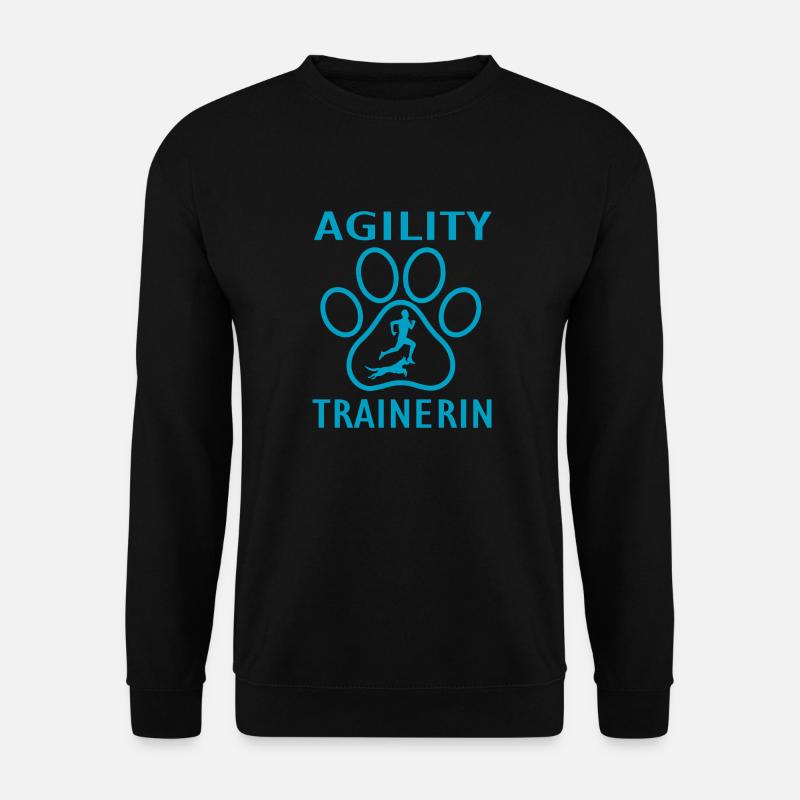 Hund Dog Agility - Unisex Pullover - Schwarz