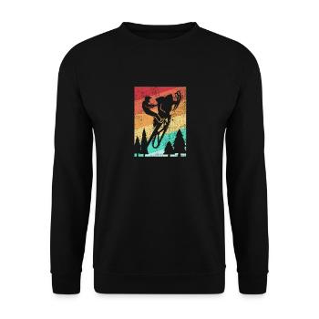 Motoneige motoneige - Sweat-shirt Unisexe - noir - Devant - Alina (178cm) & Michal (187cm)