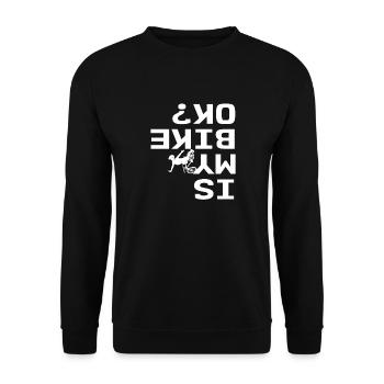 Is My Bike Ok - Unisex Pullover - Schwarz - Vorne - Alina (178cm) & Michal (187cm)