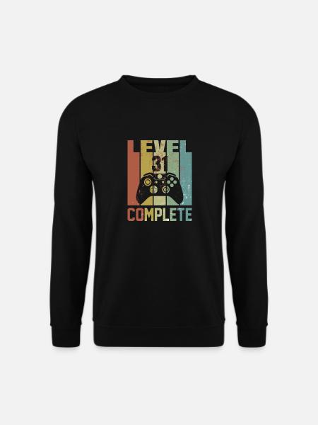 Level 31 complete Birthday Shirt Gift - Unisex Sweatshirt - black