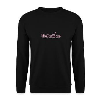 Knot with Me Makramee - Unisex Pullover - Schwarz - Vorne - Alina (178cm) & Michal (187cm)
