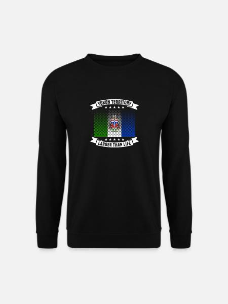 Yukon Territory Flag and Province Slogan - Unisex Sweatshirt - black
