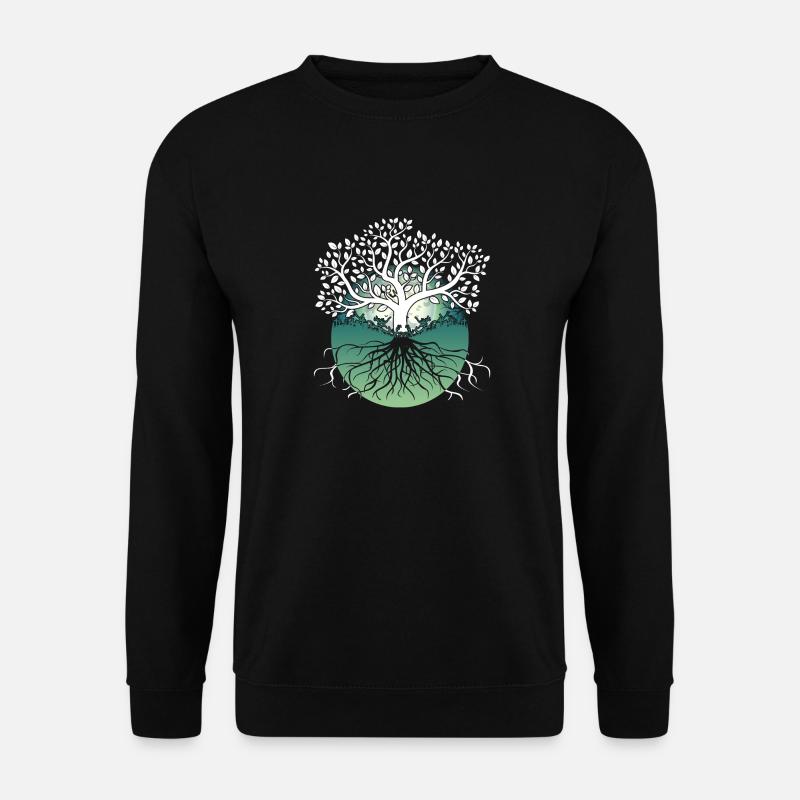 Yggdrasil Wikinger Lebensbaum - Unisex Pullover - Schwarz