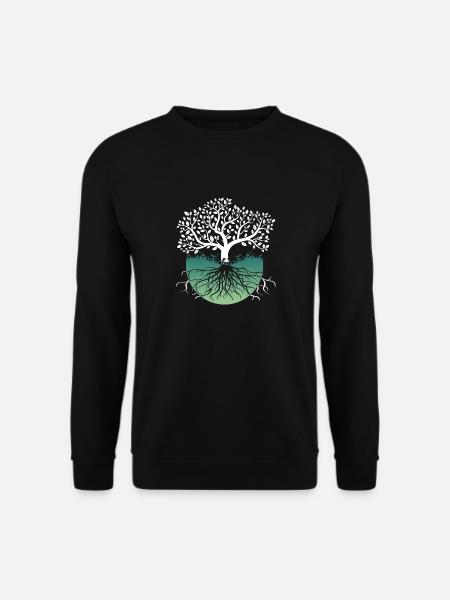Yggdrasil Wikinger Lebensbaum - Unisex Pullover - Schwarz
