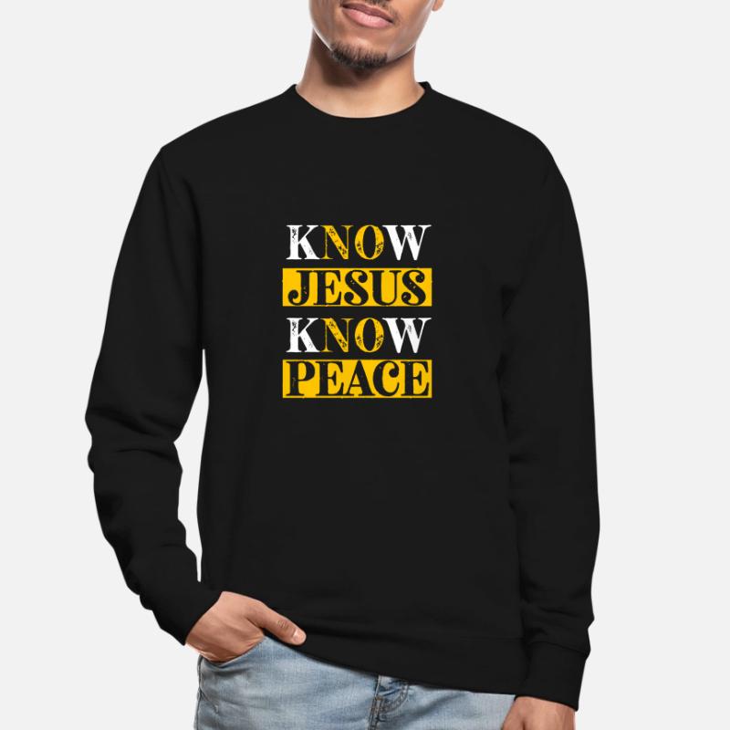 Jesus Christian Bible Verse Scripture Recognize Jesus Unisex Sweatshirt