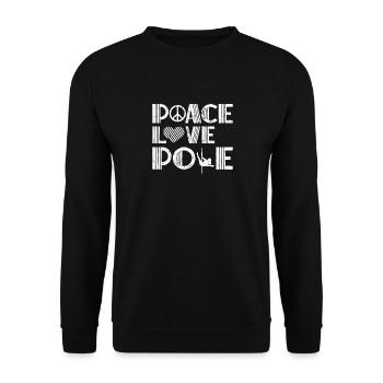 Poledance Tänzerin - Unisex Pullover - Schwarz - Vorne - Alina (178cm) & Michal (187cm)