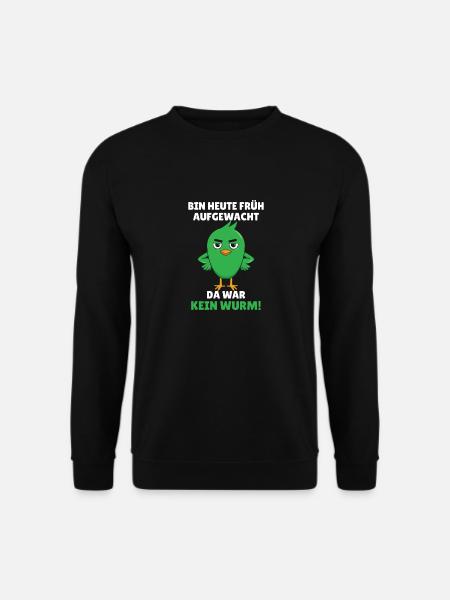 Der frühe Vogel - Unisex Pullover - Schwarz