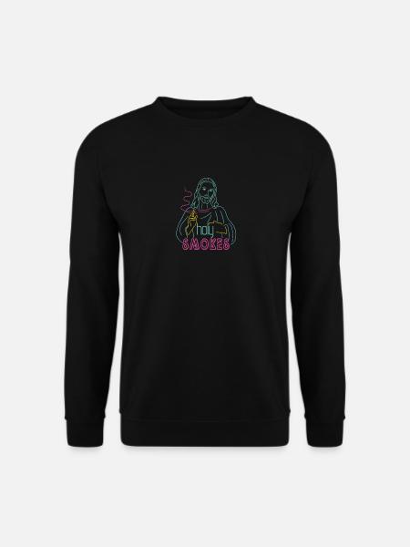 Jesus Holy Smokes Christian - Unisex Sweatshirt - black