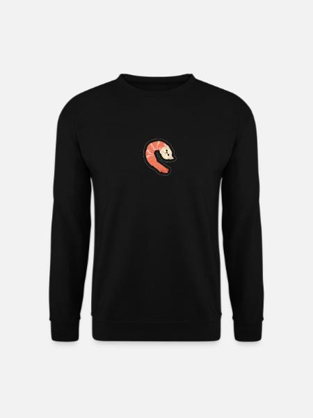 Katze Shrimp - Unisex Pullover - Schwarz