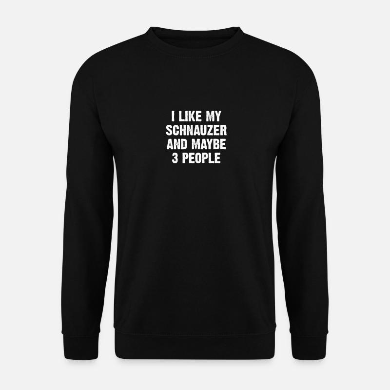 Schnauzer Géant Schnauzer Chien Race de chien - Sweat-shirt Unisexe - noir